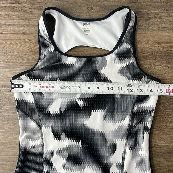 Everlast Women’s Black White Activewear Tank, size small - Picture 4 of 9